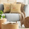 thumbnail image 5 of Ambesonne Retro Throw Pillow Cover 2 Pack, Retro Savannah Wild Giraffes, 18", Orange Cream, 5 of 7