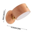 thumbnail image 3 of Rechargeable LED Wall Mount Light, Touch Activated Sconce, Bedroom Hallway Living Room, 3 of 7