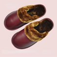 thumbnail image 4 of zapatillas de cuero de talla grande para hombre, impermeables para interiores, piel para el hogar, pareja plana para hombre, zapatillas de invierno para hombre y mujer, zapatos de algodón, 4 of 4