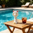 thumbnail image 7 of Cute Lucky Cat Handheld Fan 5.71x2.56 Inches 3 Speed Portable Mini Cooler USB Rechargeable Desktop Fan for Teen Girls Boys Summer Gift, 7 of 7
