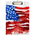 thumbnail image 2 of FMSHPON Flag of America Clipboard Hardboard Wood Nursing Clip Board and Pull for Standard A4 Letter 13x9 inches, 2 of 7