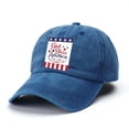 thumbnail image 4 of Helii 1776-2026 USA 250th Anniversary Hat – Washed Distressed American Flag Baseball Cap for Men Women, 4th of July Independence Day Retro Cap, Breathable Cotton Outdoor Gift Blue,A, 4 of 4