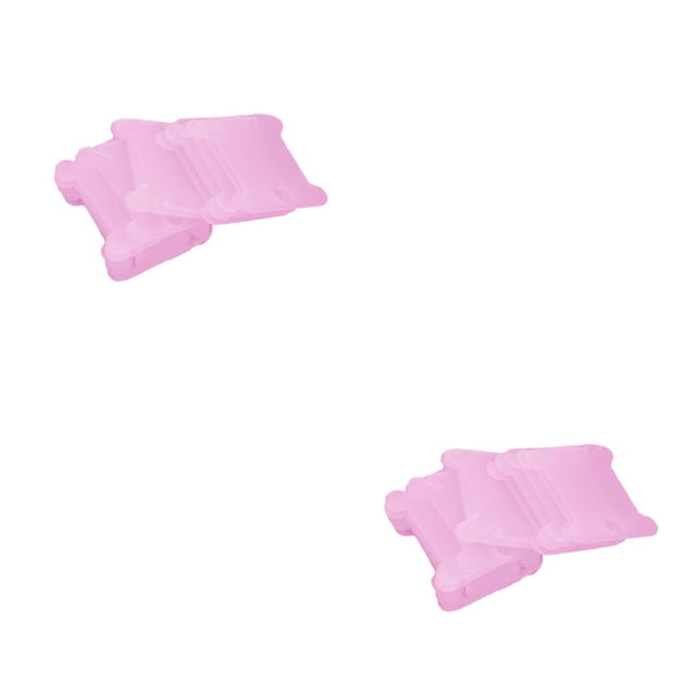 Wosthever Paquete de 20 tarjetas de bobinado de hilo, accesorios de oficina, suministros para el hogar, organizadores de cables de tamaño rosa 50 pcs 2piezas