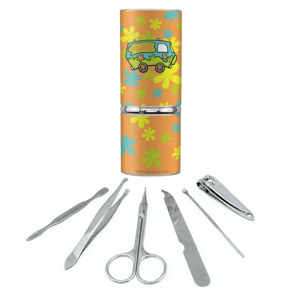 Scooby-Doo The Mystery Machine Stainless Steel Manicure Pedicure Grooming Beauty Care Travel Kit