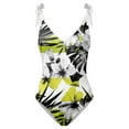 thumbnail image 3 of WILLBEST Robe Corset pour Femmes Formelle Femmes Col en V Maillot de Bain Imprimé Fleur Jupe Tablier Ensembles Bikini, 3 of 5