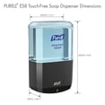 thumbnail image 6 of GOJO Industries 773401 1200 ml Touch-Free Dispenser with Energy on the Refill for Purell Soap, Graphite, 6 of 9