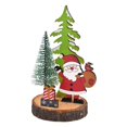 thumbnail image 4 of Wooden Christmas Table Decor Tabletop Christmas Tree Desktop Ornament Table Top Decoration for Home Indoor Party Xmas Present Santa Claus, 4 of 8