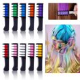 thumbnail image 3 of Hair Chalk Comb Set – Nontoxic Temporary DIY Rainbow Highlighting, 3 of 8