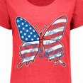 thumbnail image 4 of Inktastic Patriotic Butterfly Women's Plus Size T-Shirt, 4 of 5