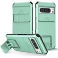 thumbnail image 1 of KOMI Case for Pixel 8 Pro/Pixel 8, Slide Camera Cover Protective Phone Case with Adjustable Holder Stand Shockproof Cover Google Pixel 8 Pro Green, 1 of 5