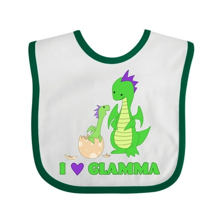 

Inktastic I Love Glamma Gift Baby Boy or Baby Girl Bib
