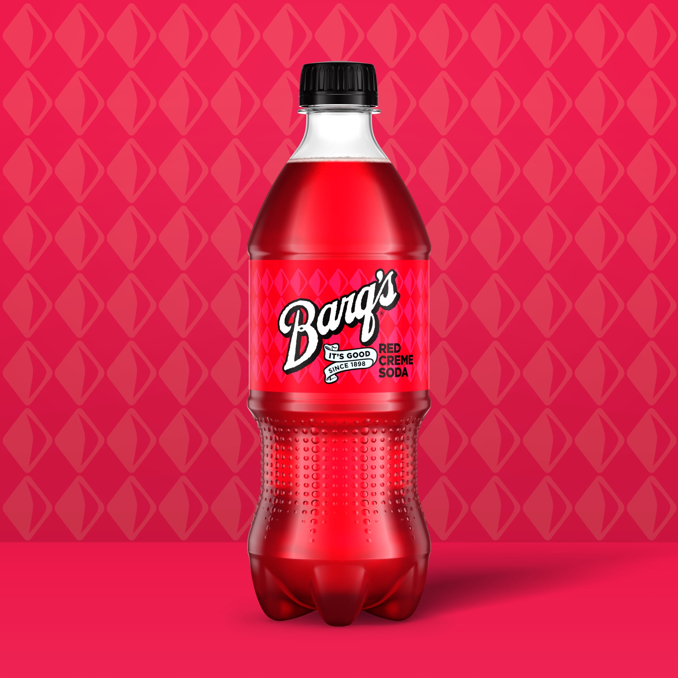 Barq's Red Creme Soda Pop Bottle, 20 fl oz