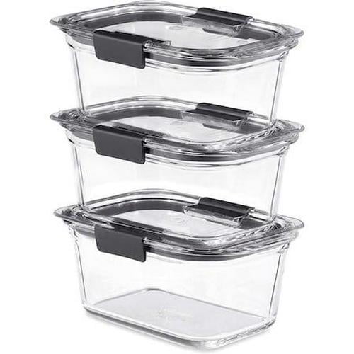 Rubbermaid Rubbermaid Brilliance Clear Food Container and Lid 3 pk