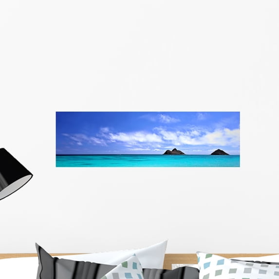 Pacific Ocean near Oahu Wall Mural by Wallmonkeys Peel and Stick Graphic (24 in W x 7 in H) WM91807
