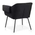 thumbnail image 4 of Bouclair Black Metal and Fabric Accent Chair, 4 of 8