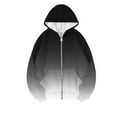 thumbnail image 3 of Zipper Hoodies for Women Oversized Fall Fashion 2025 Casual Ombre Tie Dye Winter Jackets Trendy Hooded Zip up Sweatshirt, 3 of 3