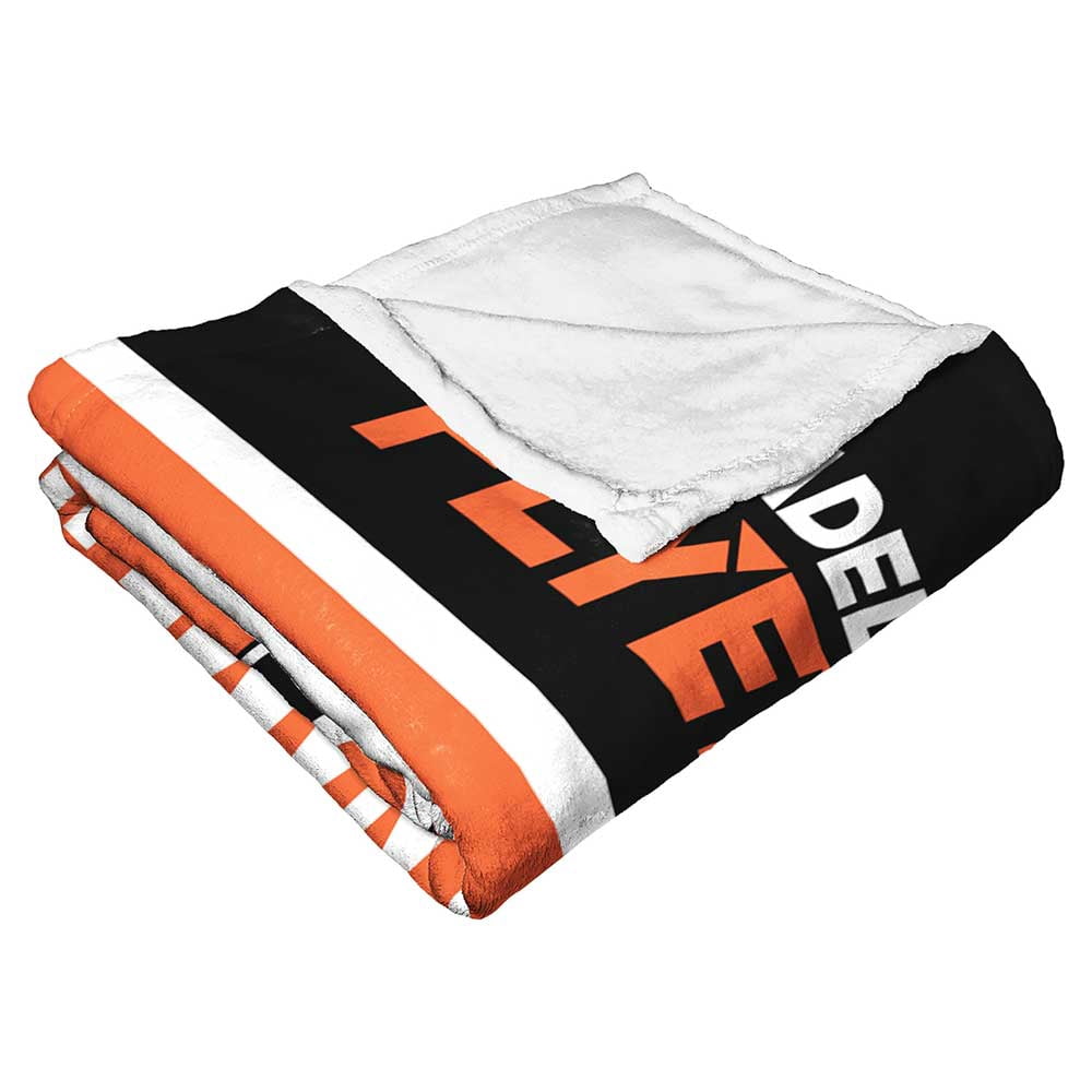 Philadelphia Flyers NHL Colorblock Personalized Silk Touch Throw Blanket, 50" X 60"