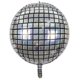 thumbnail image 1 of Globo de aluminio 4D de 22 pulgadas con láser plateado para discoteca, bar, fiesta, globo de papel de aluminio arcoíris, 1 of 5