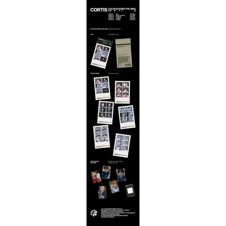 CORTIS - [COLOR OUTSIDE THE LINES] 1st EP Album WEVERSE ALBUMS B