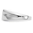 thumbnail image 3 of 14K White Gold Ring Band Men's Diamond Round, 3 of 5