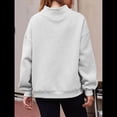 thumbnail image 4 of Sudaderas de Gran Tamaño para Mujer, Jersey de Cuello Alto, Sudaderas con Capucha de Larga, Tops, Conjuntos de Moda de Otoño, Ropa. Gris XL, 4 of 8