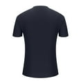 thumbnail image 5 of Men's Crew Neck Short Sleeve Polyester T-Shirt Slim Fit Basic Casual Top Lightweight T-Shirt, 5 of 6