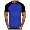thumbnail image 1 of YDLCAFD T-Shirt à Manches Courtes Col Rond Mode Décontractée pour Hommes, 1 of 5