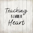 thumbnail image 2 of Kimberly, Allen 12x12 White Modern Wood Framed Museum Art Print Titled - To Teach 1, 2 of 4