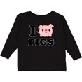 thumbnail image 3 of Inktastic I Love Pigs Boys or Girls Long Sleeve Toddler T-Shirt, 3 of 5