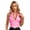 Pink, variant on iiniim Women's PU Leather Crop Top Bustier Push Up Corset Tops Tank Vest Size S-4XL Pink 4XL