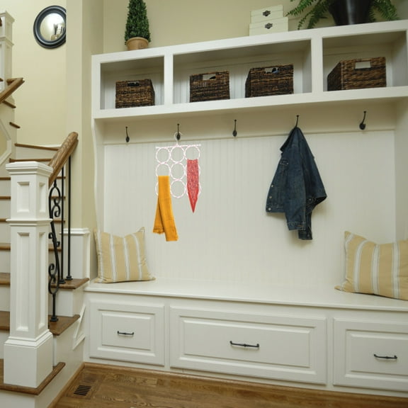 OUNONA  2 Pcs Foldable Hanger Hanging Scarf Organizer Fine Workmanship Hangers