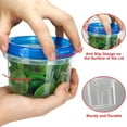 thumbnail image 4 of Freezer Storage Containers 16 oz - 6 Pack Soup Freezer Containers with Airtight Twist Top Lids - Plastic Soup Container with Lids for Lunch, Leftovers, Food Prep Containers with Leak-proof BPA Free, 4 of 7