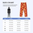 thumbnail image 4 of Balery Red Vintage Flowers Pantalones de pijama para hombre, pijama ultraligero, pantalón de descanso-3X-Large, 4 of 6