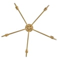 thumbnail image 4 of 83634LCB Lark Austen - 25W 5 LED Medium Chandelier-15.5 Inches Tall and 28.25 Inches Wide-Lacquered Brass Finish, 4 of 12