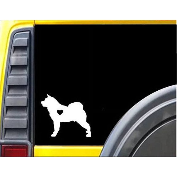 Akita Little Heart *J575* dog Decal 6" Sticker