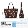 thumbnail image 4 of Easygdp Red Rose Skull Bolsa de Viaje de Playa de Gran Capacidad, Bolsa Tote Perfecta para la Playa, Escapadas de Fin de Semana y Viajes, 4 of 7