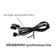thumbnail image 5 of Jixopn - Concentrador divisor de ventilador 2 en 1 (12 V, 4 pines, PWM, SATA), adaptador de corriente de 6 vías, Aura Sync magnético para chasis de PC, 5 of 8