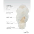 thumbnail image 3 of Women's MeMoi MZP05445 Beverly Faux Fur Open Toe Plush Slipper (Ivory S), 3 of 7