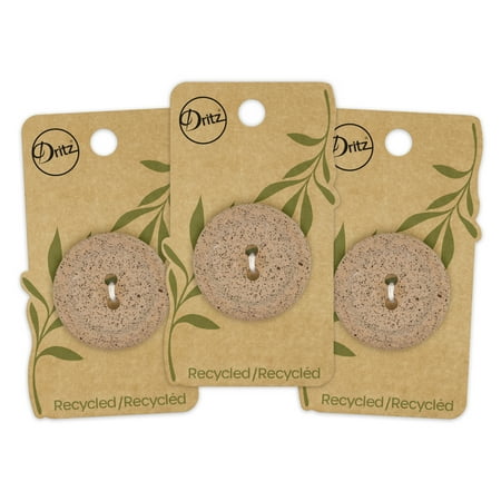 UPC: 0072879308693 | Dritz Recycled Coffee Round Button 34mm Medium Brown 3 Pack