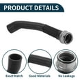thumbnail image 4 of Manguera del radiador Unique Bargains Manguera de calefacción del radiador Manguera de salida del radiador No.9P1121623 para Porsche 718 Boxster 2017-2024 Goma tubo de bajada Negro 1 Pc, 4 of 6