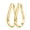 Gold-30mm, variant on 14K Gold Plated Hoop Earrings for Women Hypoallergenic Lightweight Big Thick Oval Hoop Earring for Women