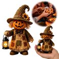 thumbnail image 5 of Halloween Lighted Monster Lantern Resin Craft Decoration, Spooky Tabletop Lamp for Home, Mantel, Halloween Party Indoor Decor, 5 of 7