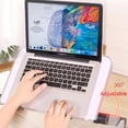 thumbnail image 2 of Aluminum Alloy Laptop Portable Foldable Adjustable Laptop Desk Computer Table Stand Tray Notebook PC Folding Desk Table Enlarge black, 2 of 5