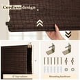 thumbnail image 2 of LUCKUP Cordless Bamboo Roman Blinds Shades for Indoor Windows-Blackout Room Darkening Roman Blinds with 6" Valance Cover Enhanced Privacy, 28" W x 64" H, 2 of 7