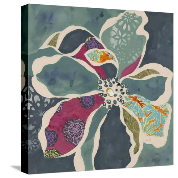 Art.com Bohemian Floral 2 Stretched Canvas Print Wall Art by Elizabeth Leonard, 16" x 16"
