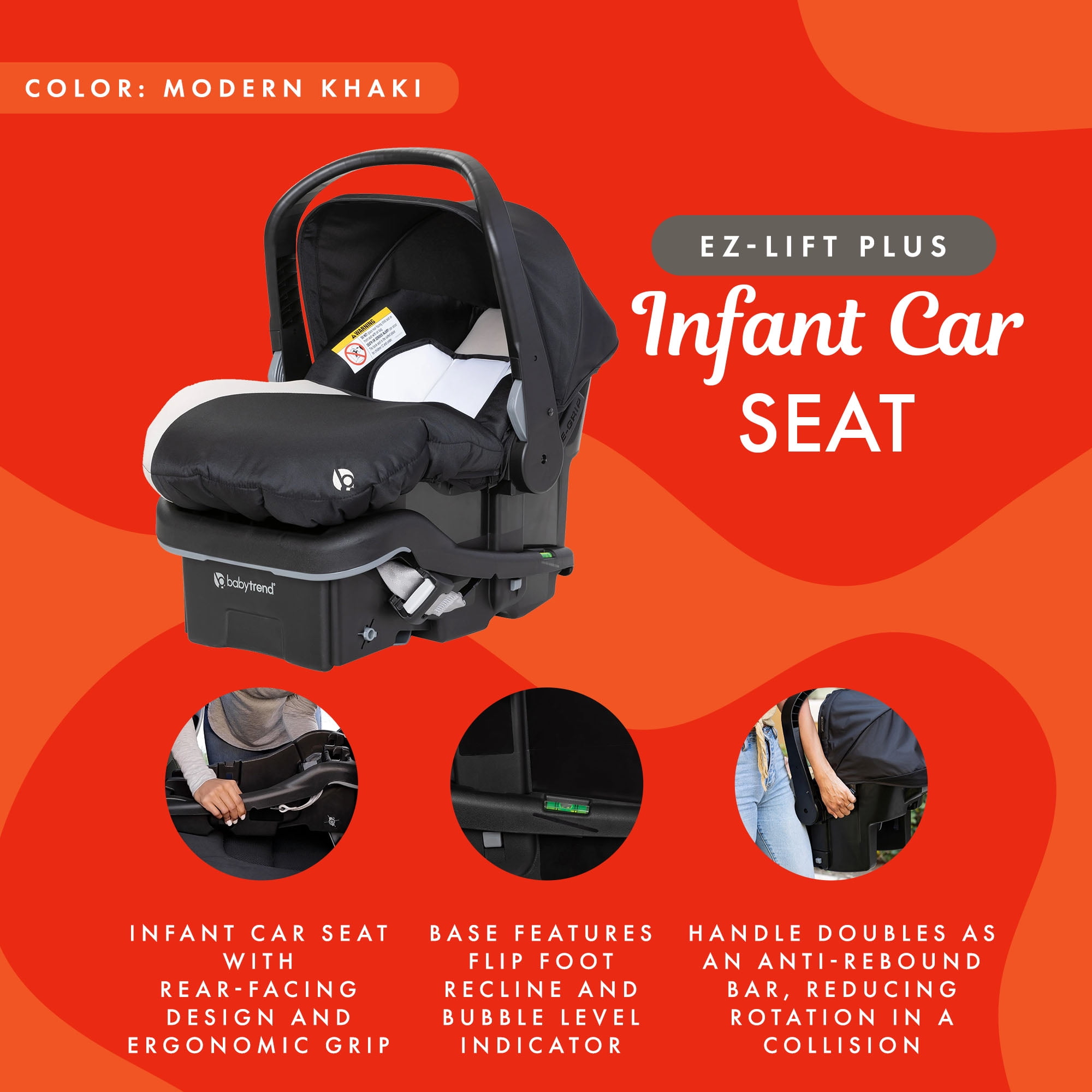 Orange infant car seat hotsell