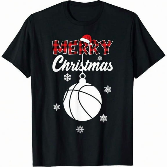 Xmas Basketball Merry Christmas T-Shirt