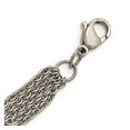 thumbnail image 4 of Stainless Steel Bracelet Fancy Women's mm 6.5 in Polished Oval Multi Chain 6.5in w/1in ext., 4 of 6