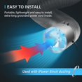 thumbnail image 4 of Ventilador de conducto Booster Inline, ventilador de ventilación iPower de 8 pulgadas, 420 m³/h, 110, 4 of 6