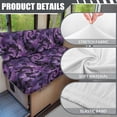 thumbnail image 6 of XYZCANDO RV Booth Seat Covers, Compatible with Couch Camper, RV Dinette Cushion Covers for RV Dining Table RV Seat Easy to Install, Purple Bat Swirl, 6 of 8